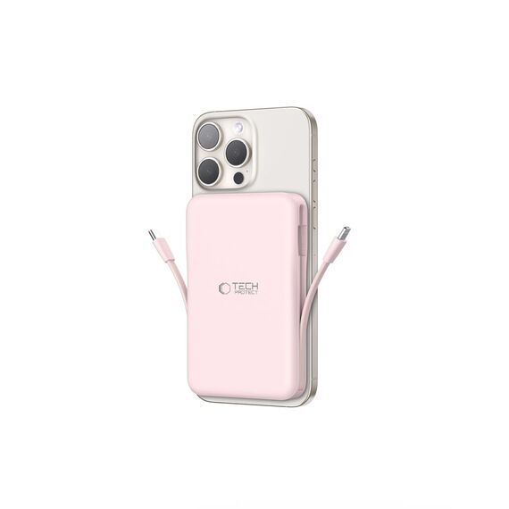 Powerbank Tech-Protect PB31 LifeMag MagSafe 10000 mAh - pink - Powerbanks - Smartphone Chargers - Techbox