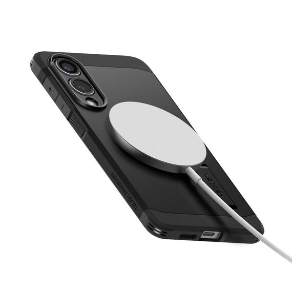 Spigen Tough Armor MagSafe case for Samsung Galaxy S25 Edge - black | Techbox