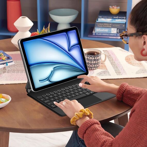 Tech-Protect Smartcase Magnetic with Keyboard for iPad Air 10.9” 2020 / 2022 / iPad Air 11” 2024 / 2025 - Black - Tablet Accessories - Tablet PC & Accessories - Techbox