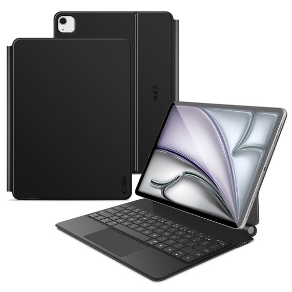 Tech-Protect Smartcase Magnetic with Keyboard for iPad Pro 12.9” 2020 / 2021 / 2022 / iPad Air 13” 2024 / 2025 - Black | Techbox