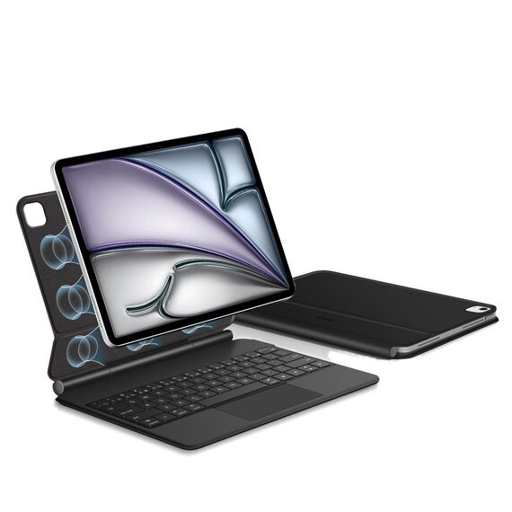 Tech-Protect Smartcase Magnetic with Keyboard for iPad Pro 12.9” 2020 / 2021 / 2022 / iPad Air 13” 2024 / 2025 - Black | Techbox