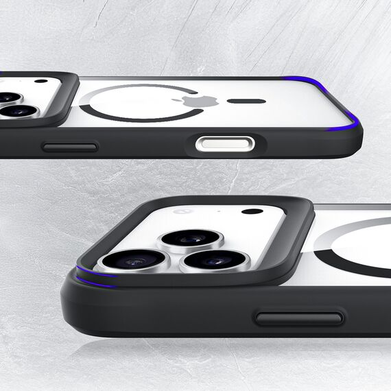 3mk Satin Armor MagCase for iPhone 17 Pro Max - Transparent Black