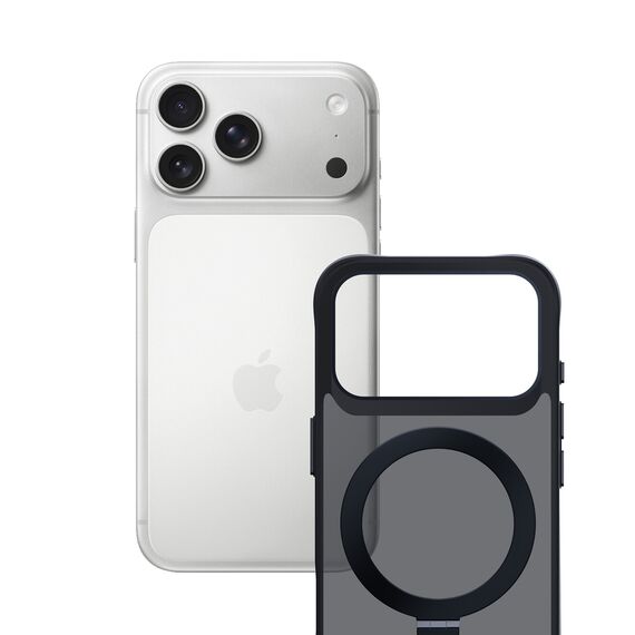 3mk Smoke Case Mag&amp;Stand for iPhone 17 Pro - Black - Apple Cases - Cases - Techbox