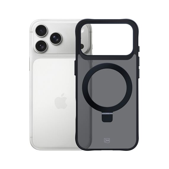 3mk Smoke Case Mag&amp;Stand for iPhone 17 Pro - Black - Apple Cases - Cases - Techbox