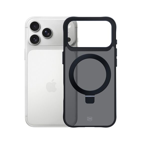 3mk Smoke Case Mag&amp;Stand for iPhone 17 Pro - Black - Apple Cases - Cases - Techbox
