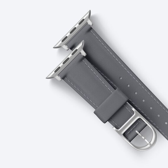AmazingThing Class Band Leather Strap for Apple Watch 45 / 46 / 49 mm - Gray - Accessories - Smartwatches & Accessories - Techbox