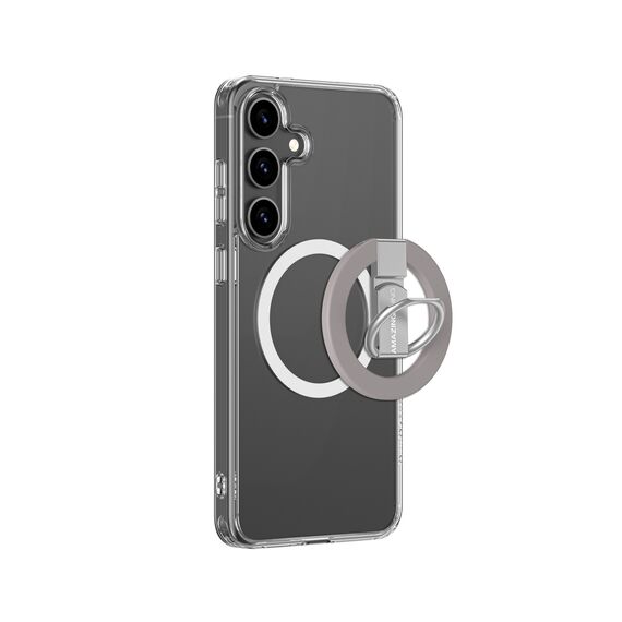 AmazingThing Minimal Mag Case with Magnetic Ring and Magnetic Ring for Samsung Galaxy S25 - Transparent | Techbox