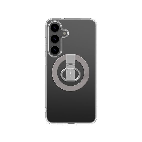 AmazingThing Minimal Mag Case with Magnetic Ring and Magnetic Ring for Samsung Galaxy S25 - Transparent | Techbox