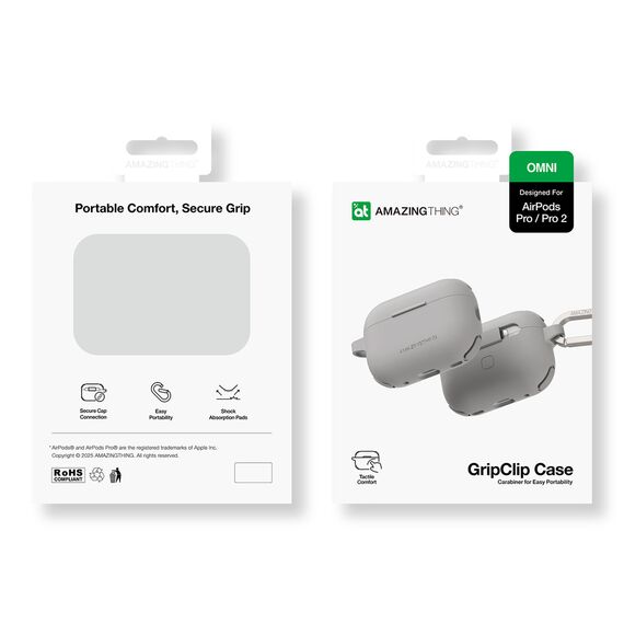 AmazingThing Omni Case for AirPods Pro 2 Silicone Case - Gray | Techbox