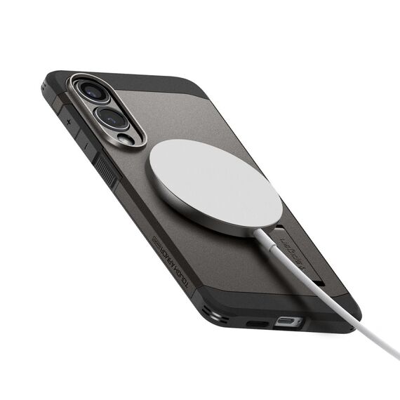 Spigen Tough Armor MagSafe Case for Samsung Galaxy S25 Edge - Gray/Black | Techbox