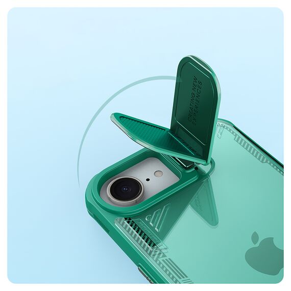 Nillkin Iceblade Prop Case with Lens Cover and Stand for iPhone 16e - Green | Techbox