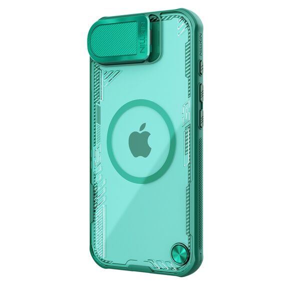 Nillkin Iceblade Prop Magnetic Case with Camera Cover and Stand for iPhone 16e - Green | Techbox