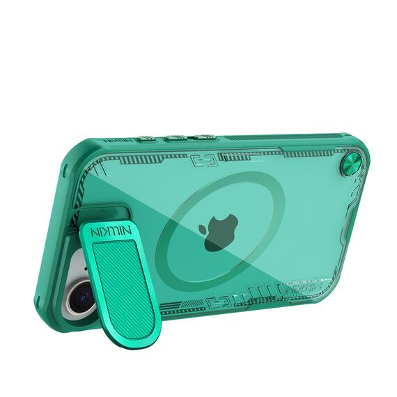 Nillkin Iceblade Prop Magnetic Case with Camera Cover and Stand for iPhone 16e - Green | Techbox