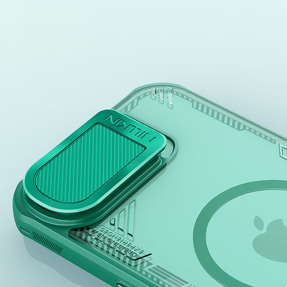 Nillkin Iceblade Prop Magnetic Case with Camera Cover and Stand for iPhone 16e - Green | Techbox