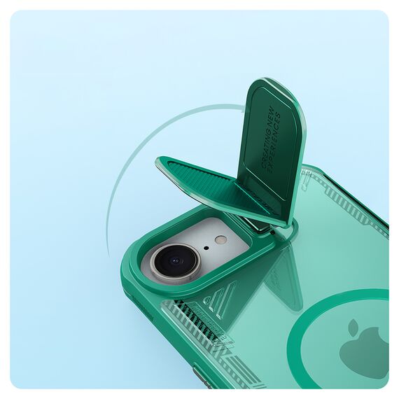 Nillkin Iceblade Prop Magnetic Case with Camera Cover and Stand for iPhone 16e - Green | Techbox