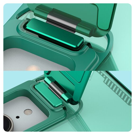 Nillkin Iceblade Prop Magnetic Case with Camera Cover and Stand for iPhone 16e - Green | Techbox