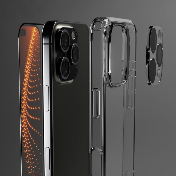 SBS set with D3O technology for iPhone 16 Pro - case + glass screen and camera protector - transparent - Uncategorized Cases (2) - Cases - Techbox