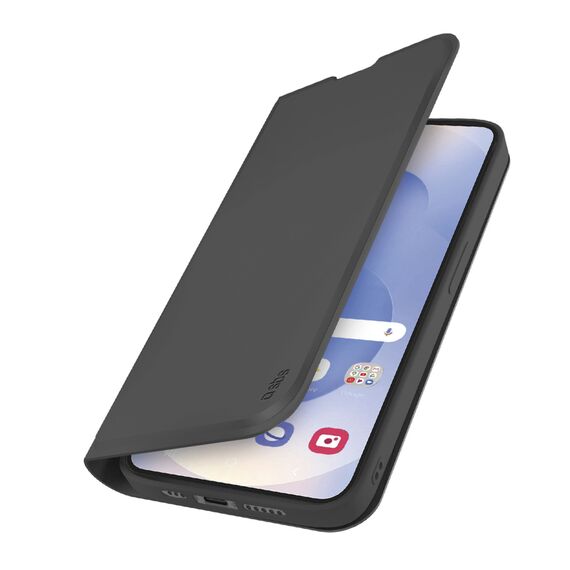 SBS Wallet Case with Stand and Wallet for Samsung Galaxy S25 Edge - Black - Samsung Cases - Cases - Techbox