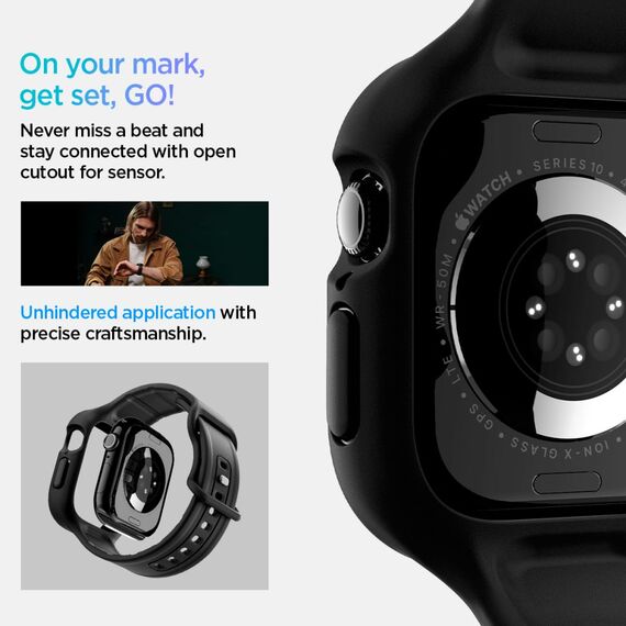 Spigen Vault Pro Strap for Apple Watch 42mm - Matte Black | Techbox