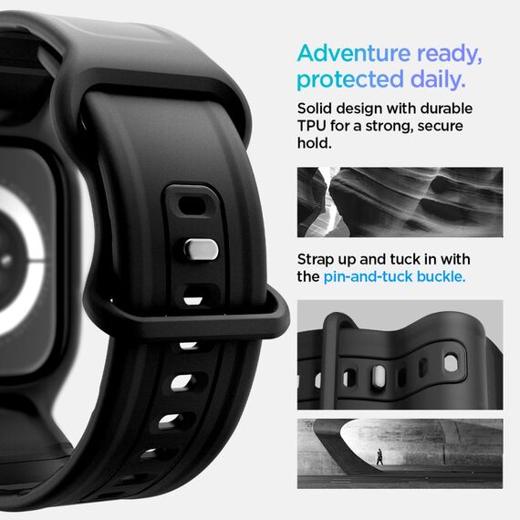 Spigen Vault Pro Strap for Apple Watch 42mm - Matte Black | Techbox