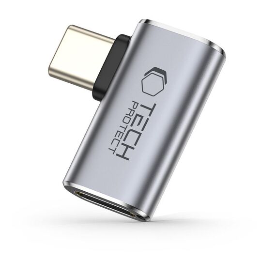 Tech-Protect Ultraboost AA01 USB-C Angled Adapter - Gray | Techbox