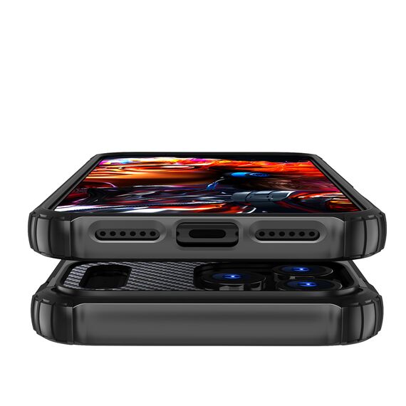 Hybrid Armor Case for iPhone 17 Pro - Black | Techbox