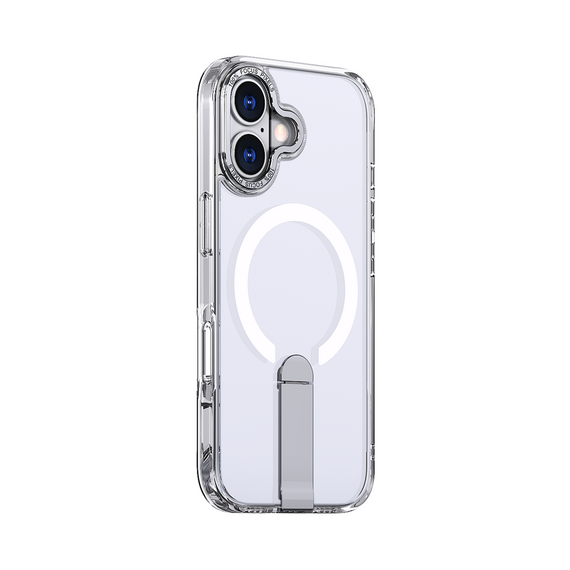 Hybrid Armor X Case for iPhone 17 with Stand, Compatible with MagSafe - Transparent | Techbox