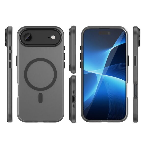 Magnetic Abrasive iPhone 17 Air Case Compatible with MagSafe - Matte Black - Apple Cases - Cases - Techbox