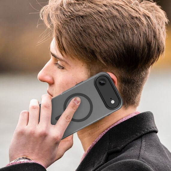 Magnetic Abrasive iPhone 17 Air Case Compatible with MagSafe - Matte Black - Apple Cases - Cases - Techbox