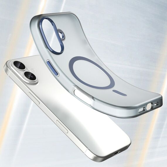 Magnetic Abrasive iPhone 17 Case Compatible with MagSafe - Matte Blue - Apple Cases - Cases - Techbox