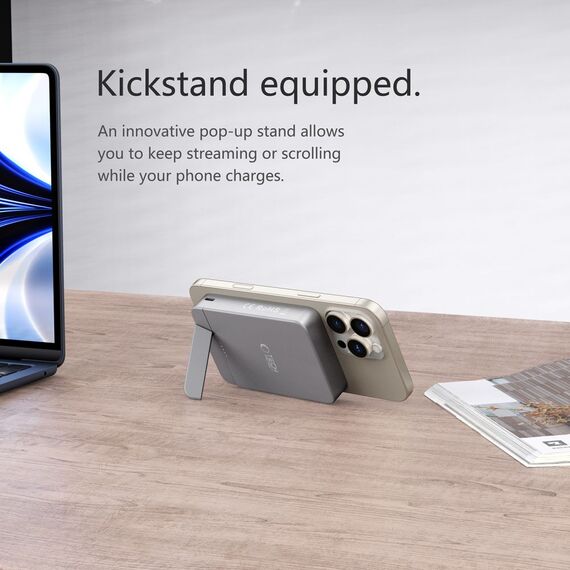 Powerbank Tech-Protect PB14 LifeMag MagSafe 10000 mAh - gray - Powerbanks - Smartphone Chargers - Techbox