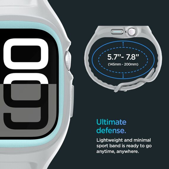 Spigen Liquid Air Pro Strap for Apple Watch 10 46mm - Gray | Techbox