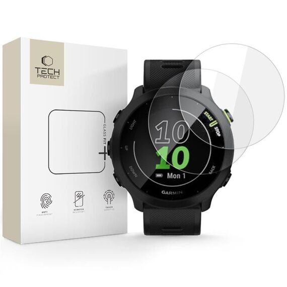 Tech-Protect Glass Fit+ 2-pack tempered glass for Garmin Forerunner 55 - clear | Techbox