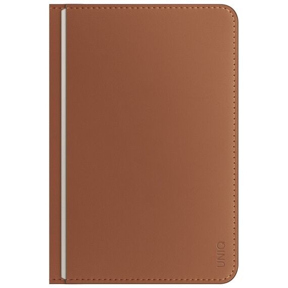 Uniq Belmont Passport Case with Apple Find My RFID Blocking Caramel Beige