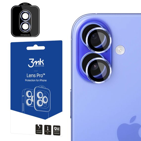 3mk Lens Protection Pro Tempered Glass for iPhone 17 - Blue - Apple iPhone - Screen & Camera Protection - Techbox