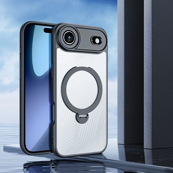 Dux Ducis Aimo Mag Case with Magnetic Ring and Stand for iPhone 17 Air – Black | Techbox