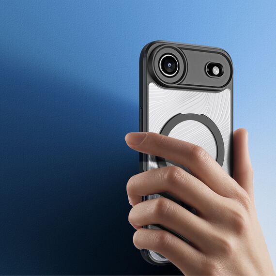 Dux Ducis Aimo Mag Case with Magnetic Ring and Stand for iPhone 17 Air – Black | Techbox