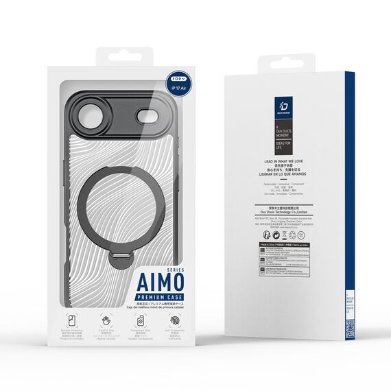 Dux Ducis Aimo Mag Case with Magnetic Ring and Stand for iPhone 17 Air – Black | Techbox