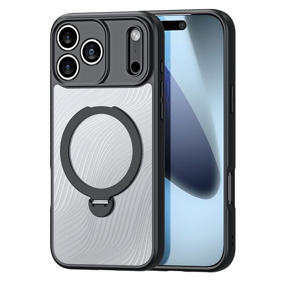 Dux Ducis Aimo Mag Case with Magnetic Ring and Stand for iPhone 17 Pro Max - Black | Techbox