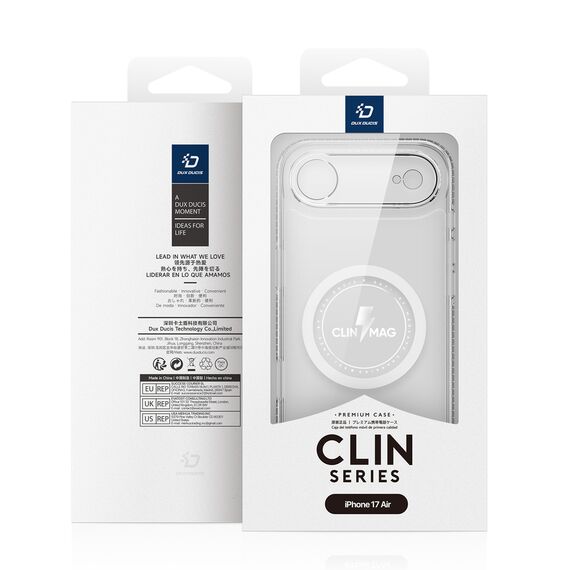 Dux Ducis Clin Mag Case for iPhone 17 Air Compatible with MagSafe - Transparent | Techbox