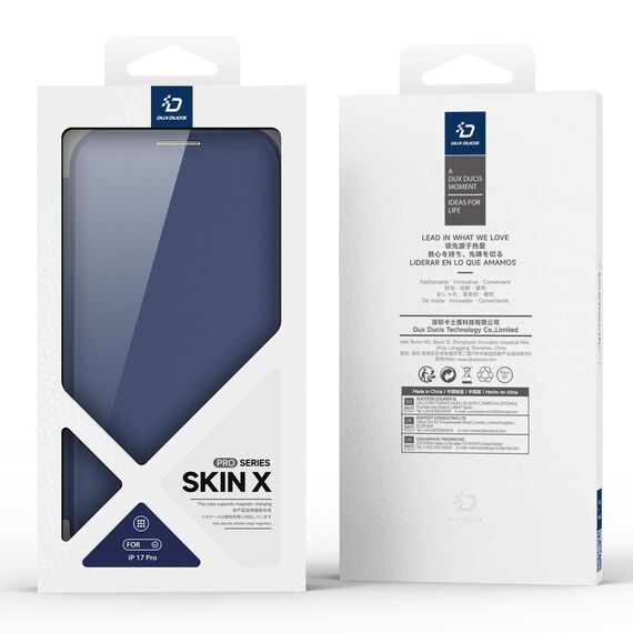 Dux Ducis Skin X Pro iPhone 17 Pro Case with Wallet, MagSafe Compatible - Blue | Techbox