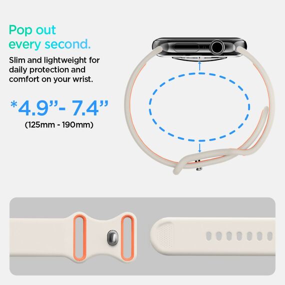 Spigen Nano Pop Strap for Apple Watch 40/41/42 mm - Beige | Techbox