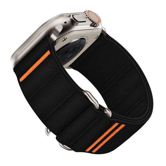 Tech-Protect Nylon Slip Strap for Apple Watch 44 / 45 / 46 / 49 mm - Black | Techbox