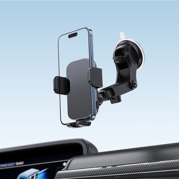 Acefast D53 Car Mount with Wireless Charger for Dashboard with Automatic Clamp - Black - Powerbanks - Smartphone Chargers - Techbox