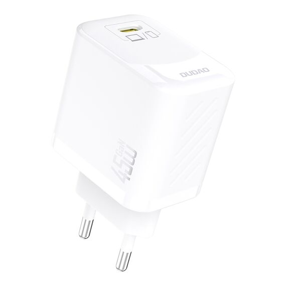 Dudao A28C 45W GaN Wall Charger + USB-C Cable - White | Techbox