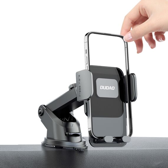 Dudao F8Max+ car holder for dashboard or windshield - black - Smartphone Holders - Smartphones - Techbox