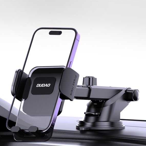 Dudao F8Max+ car holder for dashboard or windshield - black - Smartphone Holders - Smartphones - Techbox