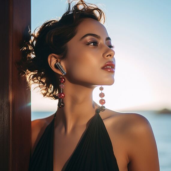 Dudao U21 TWS ANC ENC Bluetooth Wireless Headphones - Black | Techbox