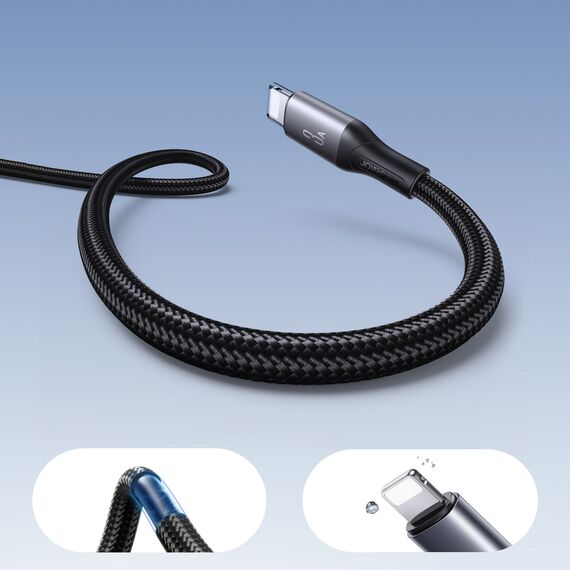 Joyroom S-A28 Flash Series 3A USB-A - Lightning cable 1m - black - Cables & Adapters - Cables & Accessories - Techbox