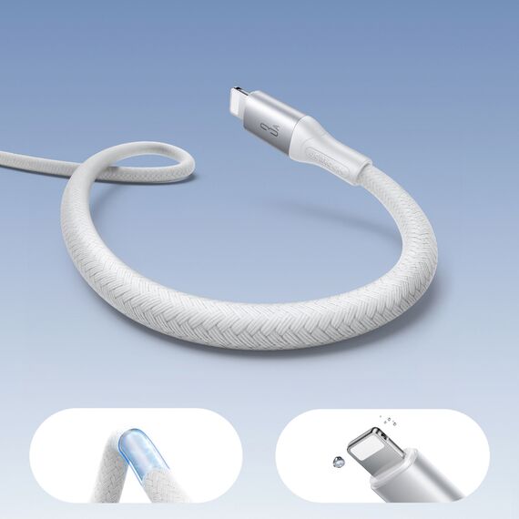 Joyroom S-A28 Flash Series 3A USB-A - Lightning cable 1m - white - Cables & Adapters - Cables & Accessories - Techbox